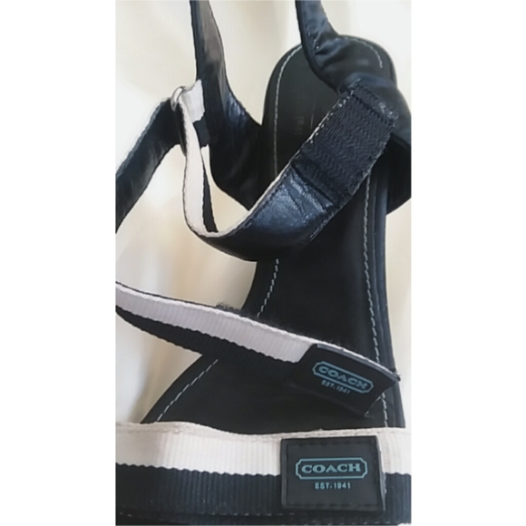 Coach ~ Striped wedges. - Picture 4 of 5